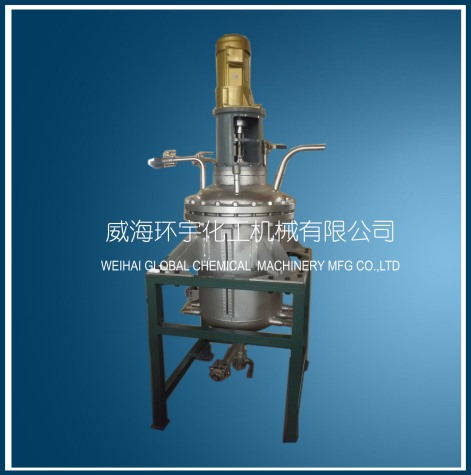 上海100L stainless steel with High boron glass reactor